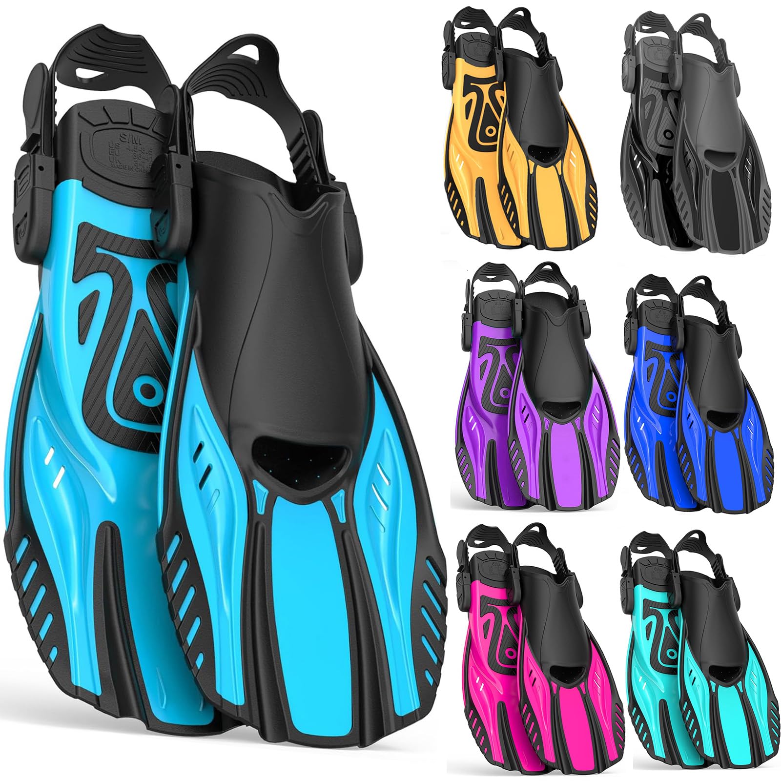 Aletas de snorkel Aletas de buceo Hebillas ajustables